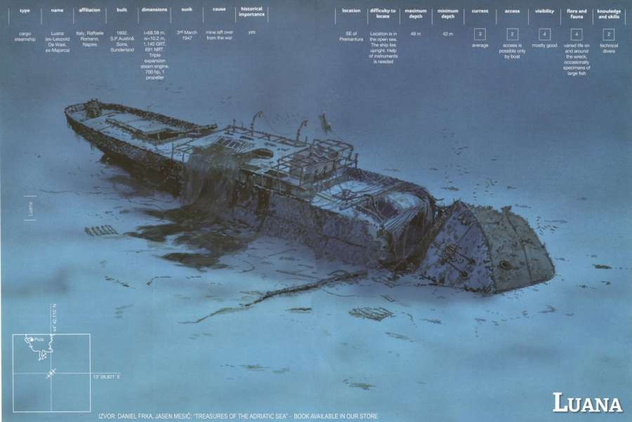Wreck Luana — underwater photo 1